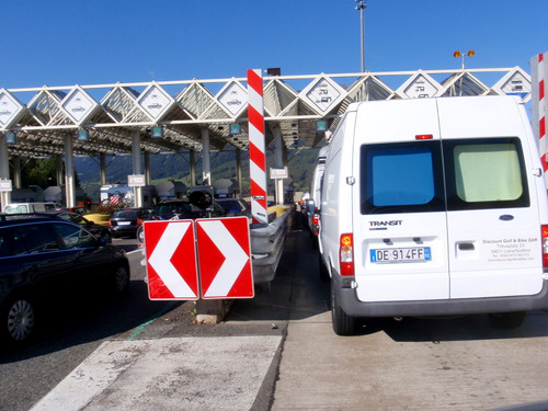 Italian Toll Booth.